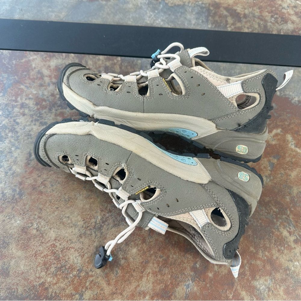 Keen Butte Hiking Fishermen Sandals Brindle Waterproof Tan 5237 BRAB Women Sz  9 - Picture 7 of 8